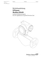 Endress+Hauser LPGmass Betriebsanleitung