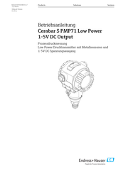 Endress+Hauser Cerabar S PMP71 Low Power Betriebsanleitung
