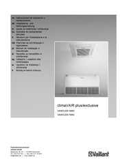 Vaillant climaVAIR exclusive VAF5-080W4NO Installations- Und Wartungsanleitung