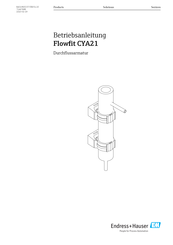 Endress+Hauser Flowfit CYA21 Betriebsanleitung