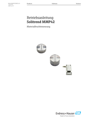 Endress+Hauser Solitrend MMP42 Betriebsanleitung