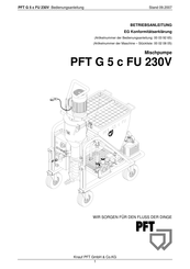 Pft G 5 c FU 230V Betriebsanleitung