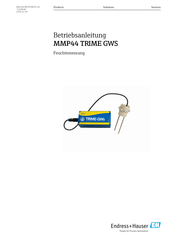 Endress+Hauser MMP44 TRIME GWS Betriebsanleitung