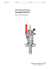Endress+Hauser Cleanfit CUA451 Betriebsanleitung