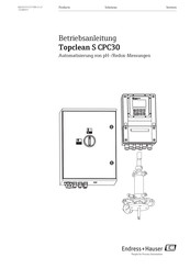 Endress+Hauser Topclean S CPC30 Betriebsanleitung