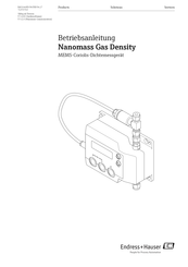 Endress+Hauser Nanomass Gas Density Betriebsanleitung