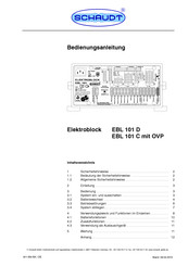 Schaudt Elektroblock EBL 101 C Bedienungsanleitung