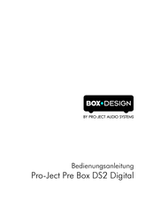 Pro-Ject Audio Systems Pre Box DS2 Digital Bedienungsanleitung