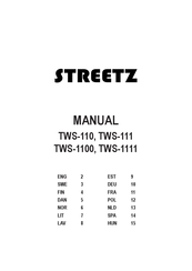 Streetz TWS-1111 Handbuch