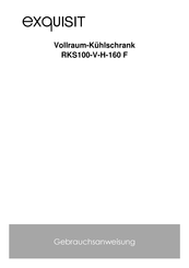 exquisit RKS100-V-H-160 F Gebrauchsanweisung