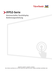 ViewSonic IFP52 Serie Bedienungsanleitung