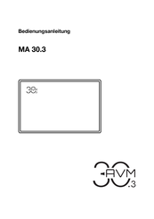 AVM MA 30.3 Bedienungsanleitung
