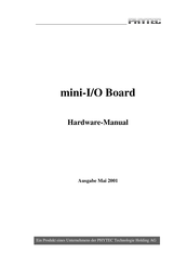 Phytec mini-I/O Board Hardwareanleitung