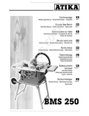 ATIKA BMS 250 Bedienungsanleitung