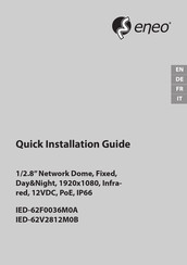 Eneo IED-62F0036M0A Schnellinstalationsanleitung