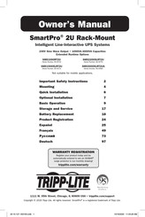 Tripp Lite SMX1000RT2U Benutzerhandbuch