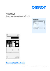 Omron SYSDRIVE 3G3JV-AB004 Technisches Handbuch