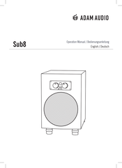 ADAM Audio Sub8 Bedienungsanleitung