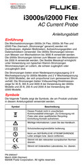 Fluke i3000s 36 Flex Anleitungsblatt
