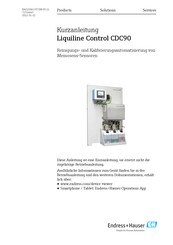 Endress+Hauser Liquiline Control CDC90 Kurzanleitung