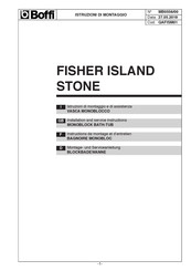 Boffi FISHER ISLAND STONE QAFISM01 Montage- Und Serviceanleitung