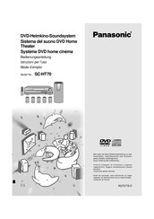 Panasonic SC-HT70 Bedienungsanleitung