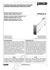 Paso PM2023-B Gebrauchsanleitung