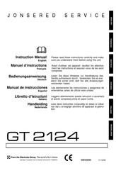 Electrolux Jonsered GT 2124 Bedienungsanweisung