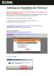 D-Link DIR-865L Firmware-Aktualisierung