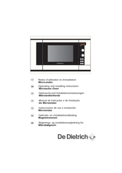 De Dietrich DME315WE1 Gebrauchs- Und Installationsanweisungen