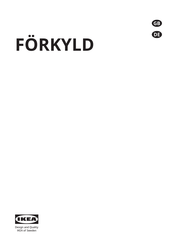 IKEA FÖRKYLD AA-2242198-2 Bedienungsanleitung