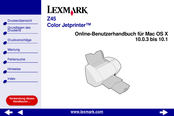 Lexmark Color Jetprinter Z45 Benutzerhandbuch