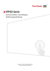 Viewsonic IFP32 Serie Bedienungsanleitung