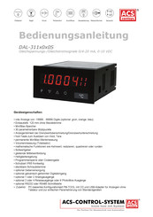ACS contsys DAL-311 Bedienungsanleitung