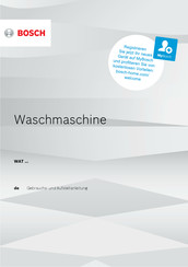 Bosch WAT Serie Gebrauchs- Und Aufstellanleitung