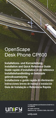 Unify OpenScape Desk Phone CP600E Installations- Und Kurzanleitung