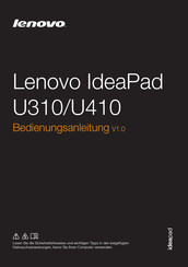 Lenovo IdeaPad U410 Bedienungsanleitung