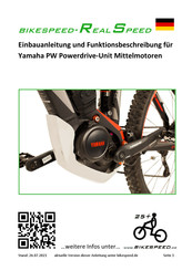 Yamaha bikespeed-RS Einbauanleitung Und Funktionsbeschreibung
