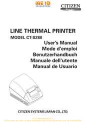 Citizen CT-S280UBU Benutzerhandbuch