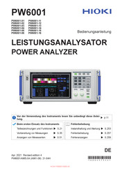 Hioki PW6001-16 Bedienungsanleitung