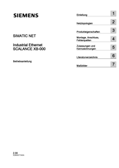 Siemens SIMATIC NET SCALANCE XB008G Betriebsanleitung