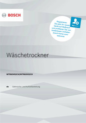 Bosch WTR83V02CH Gebrauchs- Und Aufstellanleitung