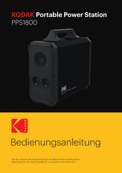 Kodak Portable Power Station PPS1800 Bedienungsanleitung