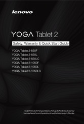 Lenovo Yoga Tablet 2 Schnellstartanleitung