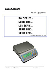 Adam Equipment LBK Serie Bedienungsanleitung