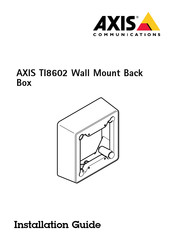 Axis Communications TI8602 Installationsanleitung