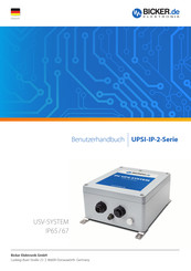 Bicker Elektronik UPSI-2406IP-26UW Benutzerhandbuch