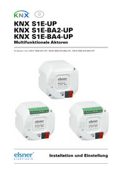 elsner elektronik KNX S1E-BA2-UP Installation Und Einstellung