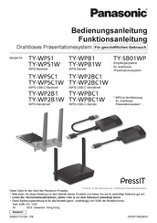 Panasonic PressIT TY-WP2B1 Bedienungsanleitung