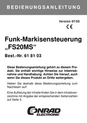 Conrad Electronic FS20 MS Bedienungsanleitung